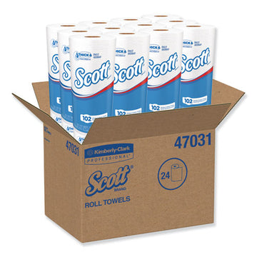 Scott® Choose-a-sheet Mega Kitchen Roll Paper Towels, 1-ply, White, 102-roll, 24-carton freeshipping - TVN Wholesale